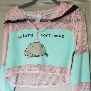 Pusheen Active Crop Hoodie
